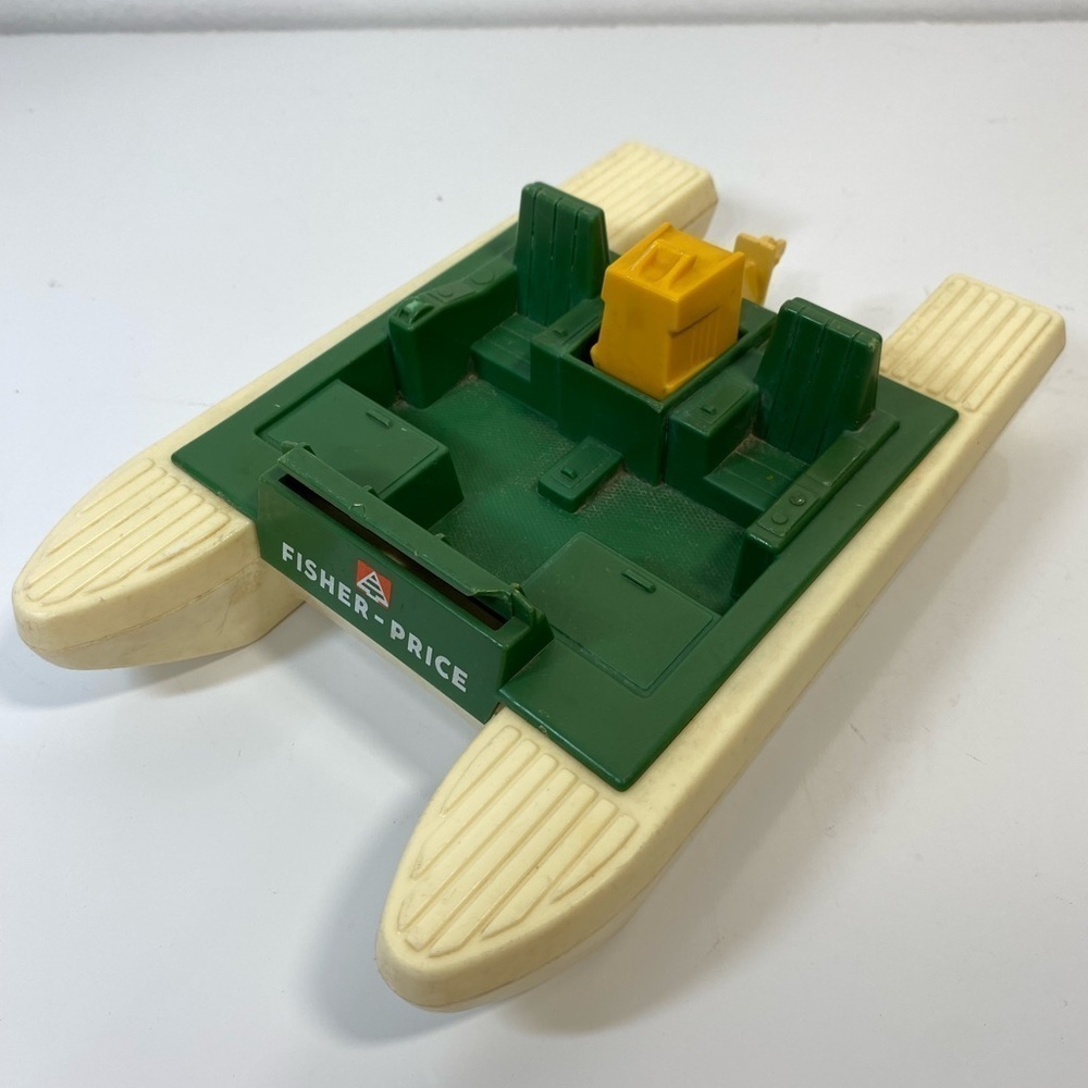 Fisher Price - Adventure People - Wilderness Patrol Pontoon Boat -‎ Vintage 1977